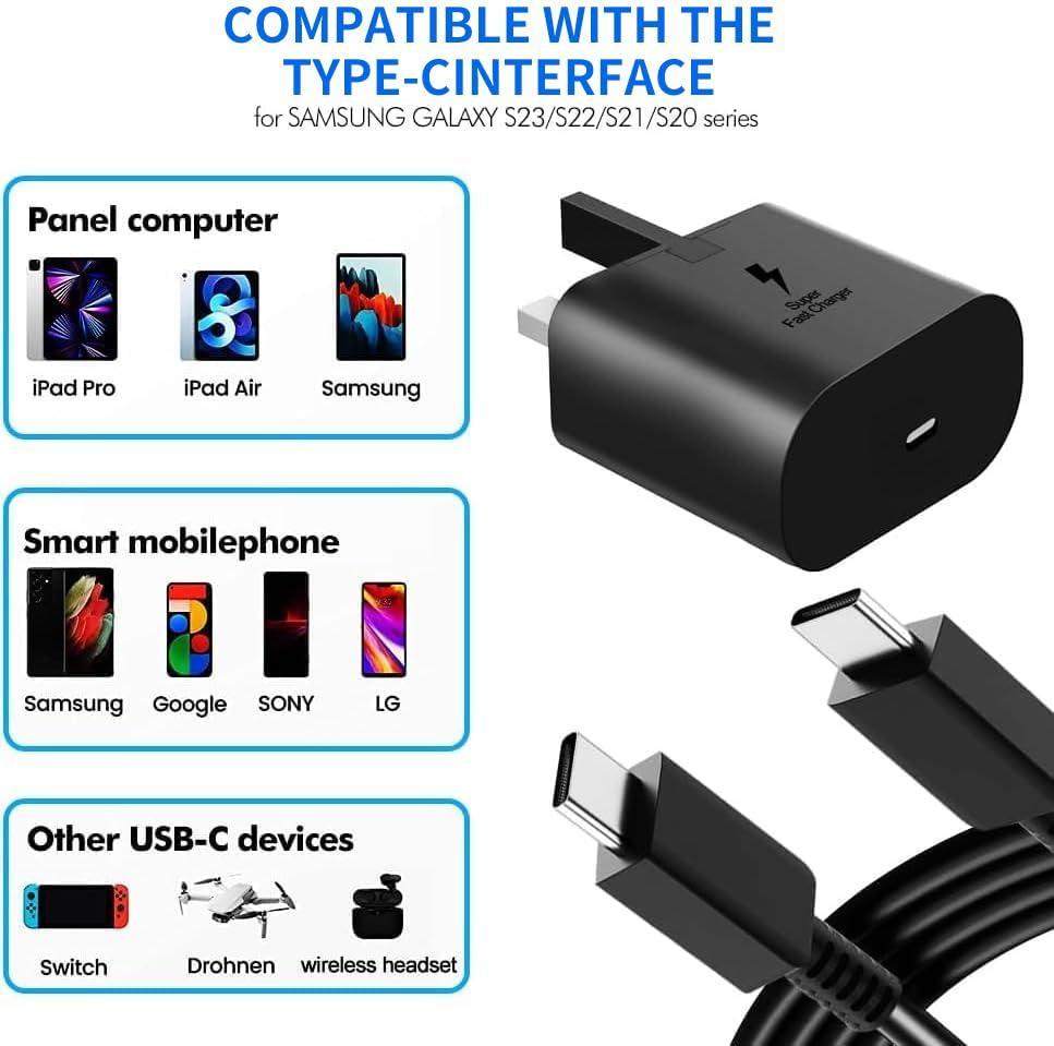 45-W Super Fast Charger for Samsung Galaxy Phones and Tablets