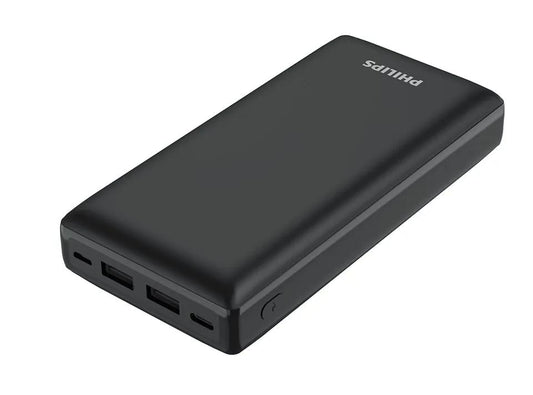 Philips High-Efficiency 20000mAh Power Bank – Black