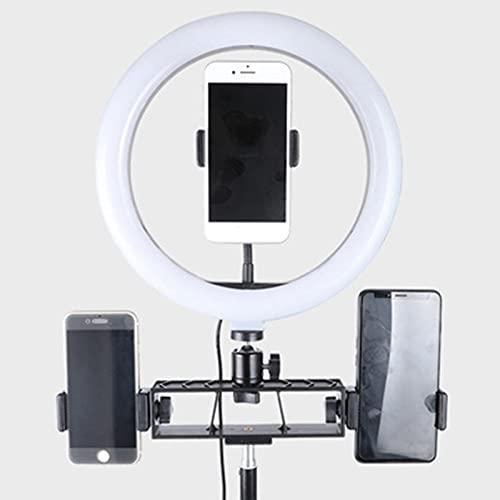 Multi-Functional 26cm Selfie Ring Light with Phone & Mic Holders